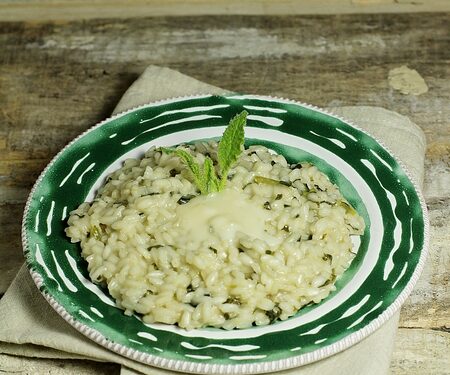Il risotto con la borragine e il gorgonzola di Novara