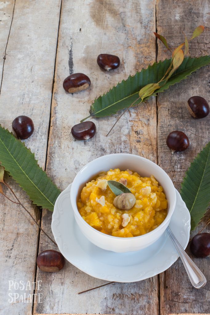 Zuppa con zucca, castagne e riso_Posate Spaiate