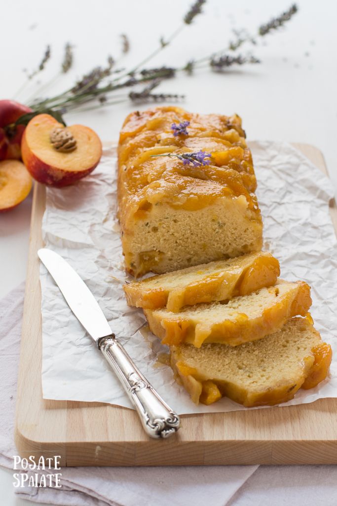 Plumcake con pesche e lavanda_Posate Spaiate