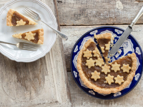 Crostata con olio di riso e semola di grano duro