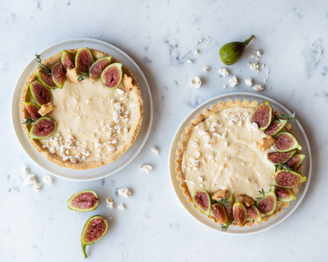 Crostata con crema allo zafferano_Posate Spaiate
