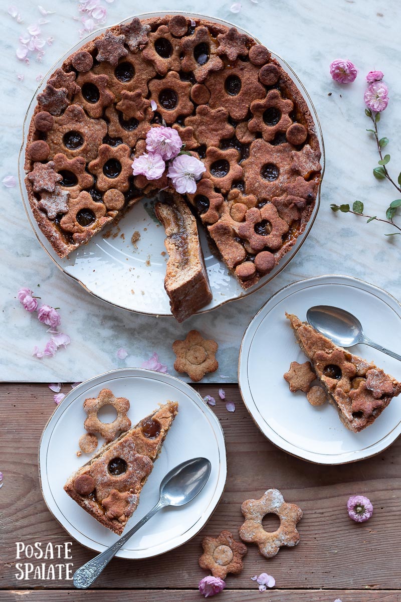 Crostata senza burro con farina segale_Posate-Spaiate