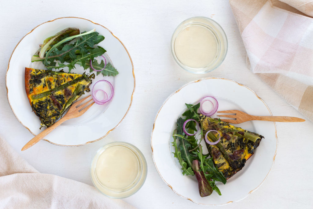 Frittata yogurt tarassaco_Posate Spaiate