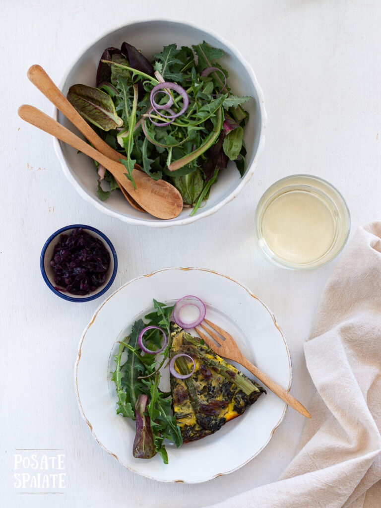 Frittata yogurt tarassaco_Posate Spaiate